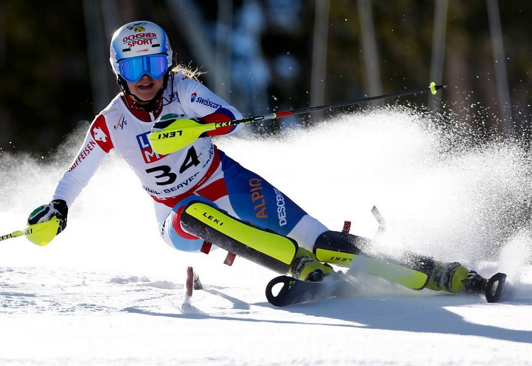 Ski alpin: La Villardoue Charlotte Chable monte sur le podium des championnats suisses de slalom